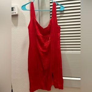Red Metallic Costume Dress